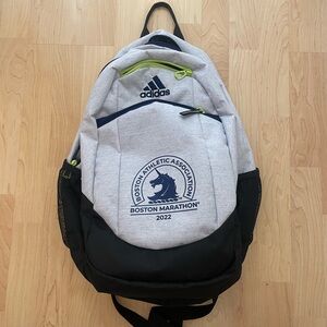 Boston Marathon 2022 - Adidas white and black Backpack